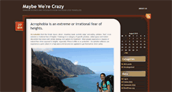 Desktop Screenshot of maybewerecrazy.com